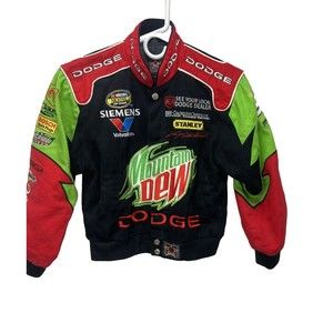 JH Design Kaseu Kahne Dodge Mountain Dew Jacket Boys Medium